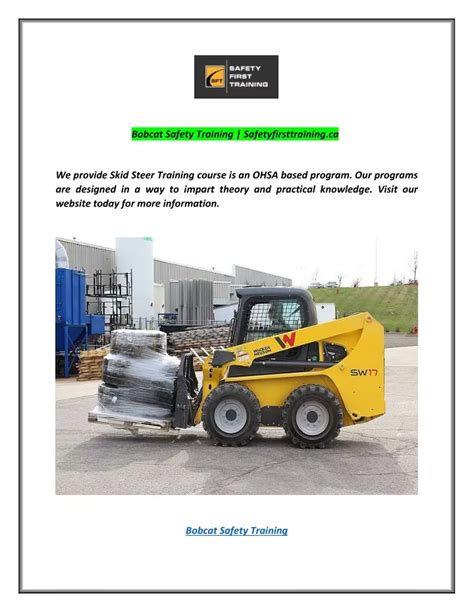 free skid steer training ppt|bobcat skid steer safety video.